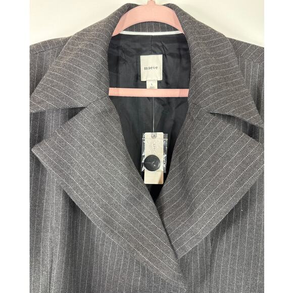 Anthropologie Maeve 80s Boxy Blazer Jacket, Size Large, New with Tags - Picture 5 of 14